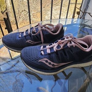 Saucony Women's Navy and Pink Running Shoes